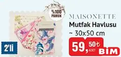 MAİSONETTE MUTFAK HAVLUSU 2'Lİ 30X50 CM MAİSONETTE MUTFAK HAVLUSU 2'Lİ 30X50 CM